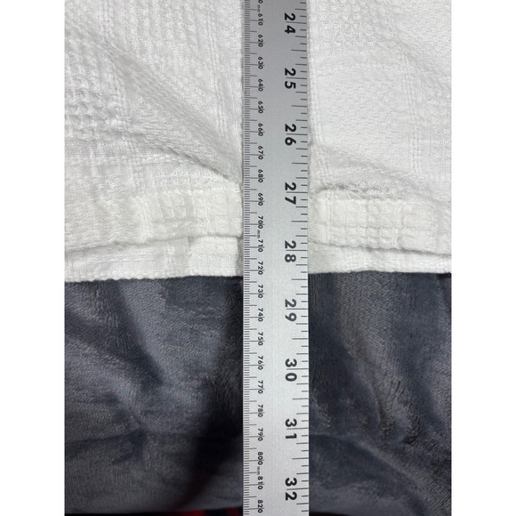 Folk Mens White Textured Short Sleeve Button Up Shirt Size L - Picture 6 of 8